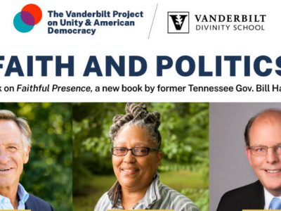 Unity project hosts book launch and talk on ‘Faithful Presence’ with author Gov. Bill Haslam